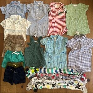 Baby boy toddler infant 12m summer bundle